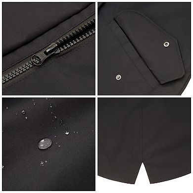 Women's Stand Collar Trench Coat Windbreaker