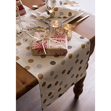 DII Metallic Confetti Table Runner