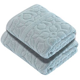 Luxury Turkish 2 pc Flora Style Bath Sheets, Turkish Cotton, Quick Drying