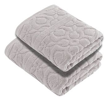 Luxury Turkish 2 pc Flora Style Bath Sheets, Turkish Cotton, Quick Drying