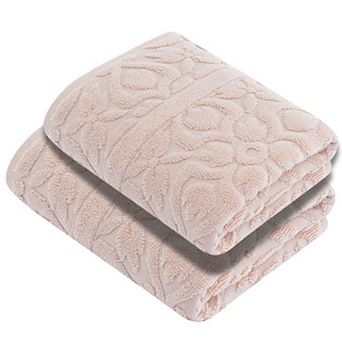 Luxury Turkish 2 pc Flora Style Bath Sheets, Turkish Cotton, Quick Drying
