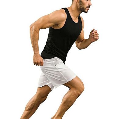 Mens 5 Pack Zipper Pocket Gym Shorts Lightweighted