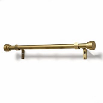 Adjustable Curtain Rods Heavy Duty with Solid Metal Finials