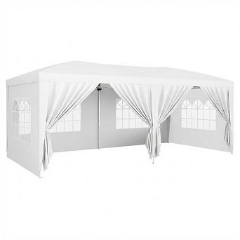 10X20FT Party Tent with 6 Removable Sidewalls for Parties Weddings BBQ