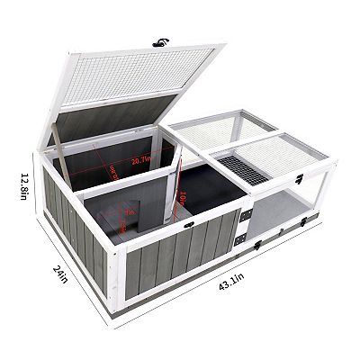 IFMALL Upgraded Waterproof Activity Habitat Cage with Rest Area and Play Space