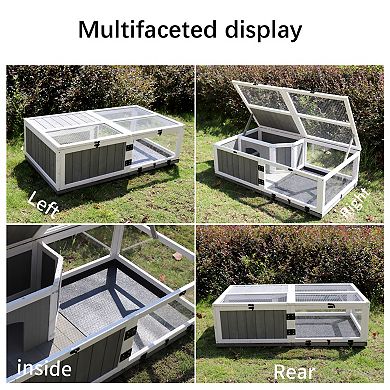 IFMALL Upgraded Waterproof Activity Habitat Cage with Rest Area and Play Space