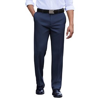 COOFANDY Men' Classic Fit Dress Pants Flat Front Straight Casual Pant Expandable Waist Suit Pant