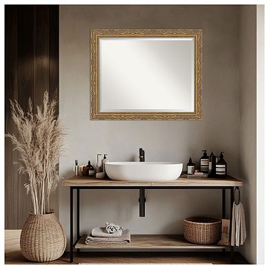Filigree Beveled Framed Bathroom Vanity Wall Mirror