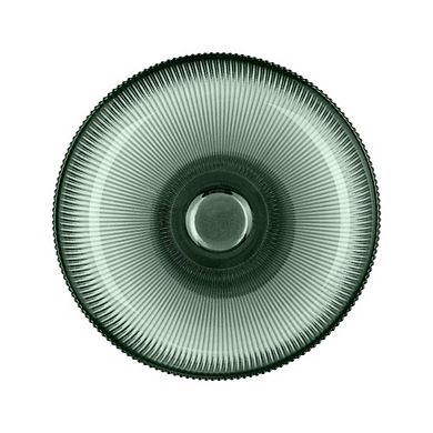 Fluted Glass Centerpiece Decorative Bowl