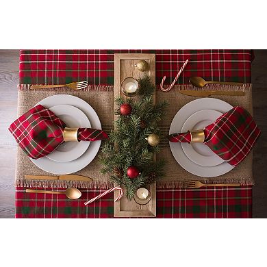 DII Tartan Holly Plaid Tablecloth