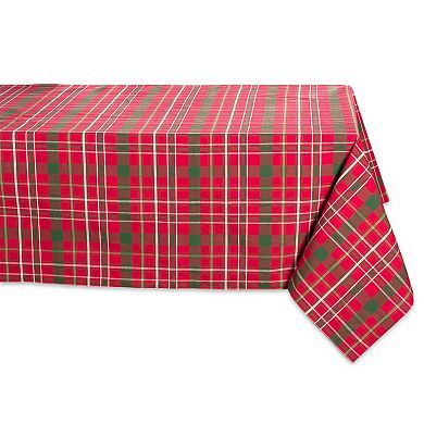 DII Tartan Holly Plaid Tablecloth