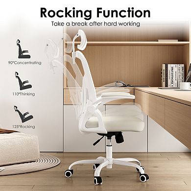 Ergonomic High Back Office Chair with Headrest and Adjustable Lumbar Support