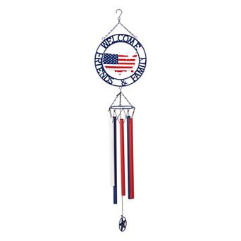 Zingz Home Patriotic Welcome Wind Chime