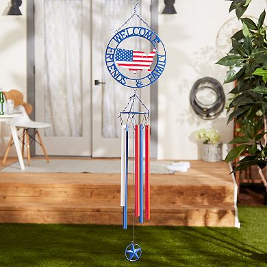 Zingz Home Patriotic Welcome Wind Chime