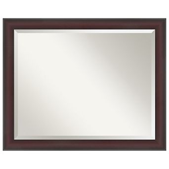 Grand Narrow Beveled Framed Bathroom Vanity Wall Mirror