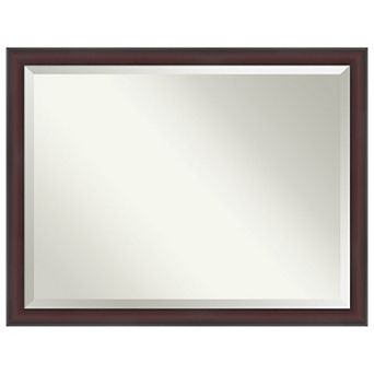 Grand Narrow Beveled Framed Bathroom Vanity Wall Mirror