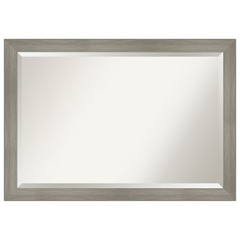 Grand Narrow Beveled Framed Bathroom Vanity Wall Mirror