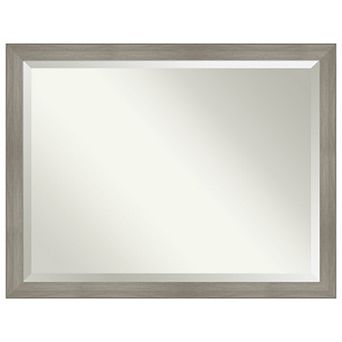 Grand Narrow Beveled Framed Bathroom Vanity Wall Mirror