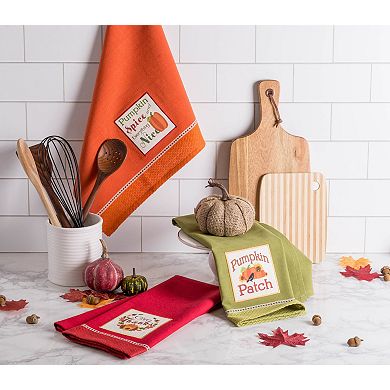 DII Fall Embellished Dishtowel Set/3