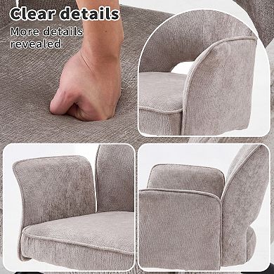 Set of 2 Rotating Swivel Dining Chairs