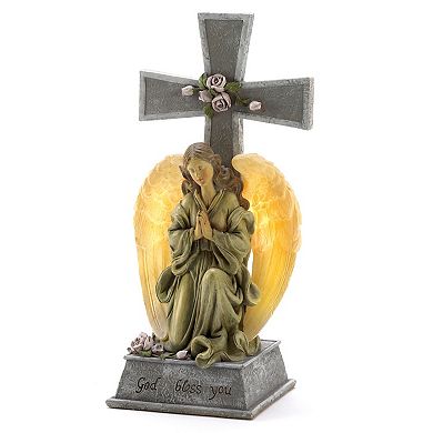 Zingz Home Solar Blessed Cross Figurine