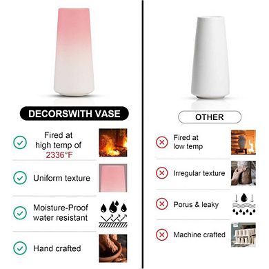 Pink Ceramic Ornamental Decorative Vase