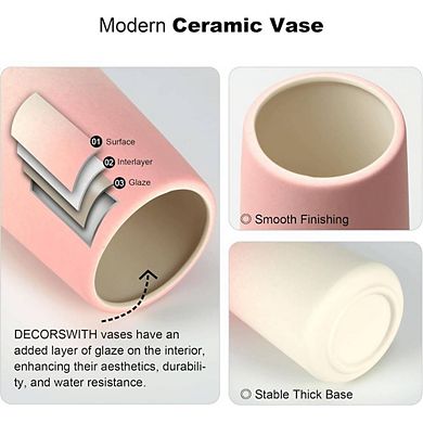 Pink Ceramic Ornamental Decorative Vase