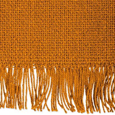 DII Pumpkin Spice Heavyweight Fringe Placemat Set/6