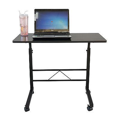 Adjustable Height C Table for Couch, Small Space End Table for Living Room