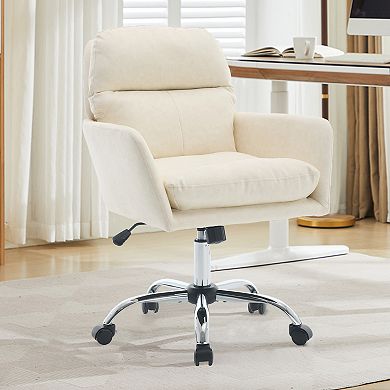 Ergonomic Swivel Artificial Leather Adjustable Office Chair for Long Sitting and Office Use