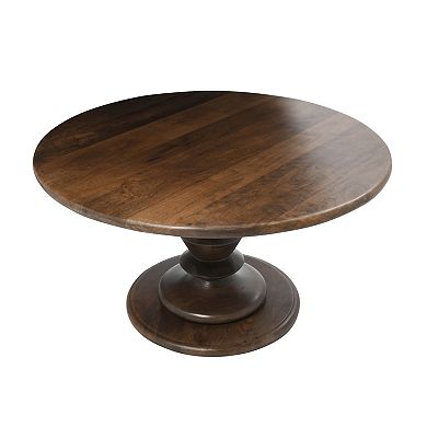 Hello Honey Berns Solid Wood Mid Century Modern Pedestal Coffee Table