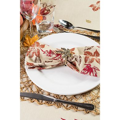 DII Autumn Print Napkin Set/6