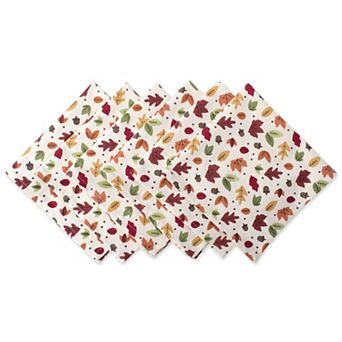 DII Autumn Print Napkin Set/6