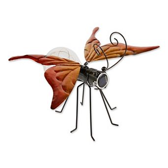 Zingz Home Solar Butterfly Glow Bug Figurine