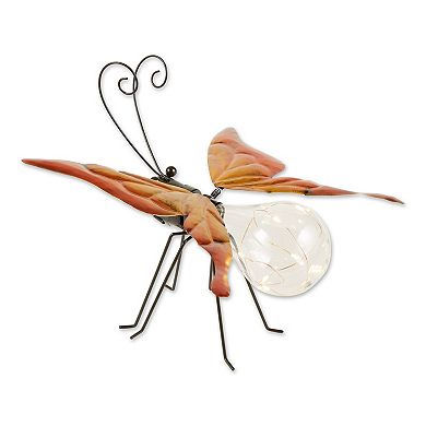 Zingz Home Solar Butterfly Glow Bug Figurine