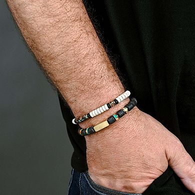 Vanguard Lava Bead Men's Bracelet