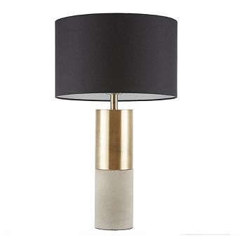 28" Modern Concrete Living Room Table Lamp