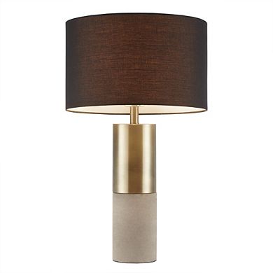 28" Modern Concrete Living Room Table Lamp