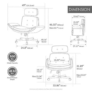 Criss Cross Swivel Office Chair