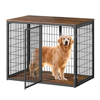 IFMALL Versatile Multi-Door Furniture Dog Crate for Medium and Large Breed Pets