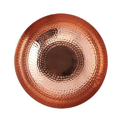 Classic Round Hammered Decorative Metal Bowl