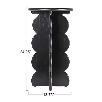 Hello Honey Scalloped Edge Accent Table