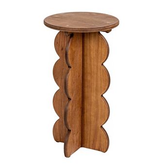 Hello Honey Scalloped Edge Accent Table