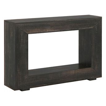 Narrow Console Table with Pedestal Base, Farmhouse Entryway Hallway Table