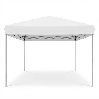 10x10 Pop Up Canopy Tent One Push Easy Up Beach Canopy with 3 Adjustable Heights Outdoor Sun Shade