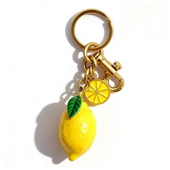 Fruit bag keychain accessory wallet gift for women lemon