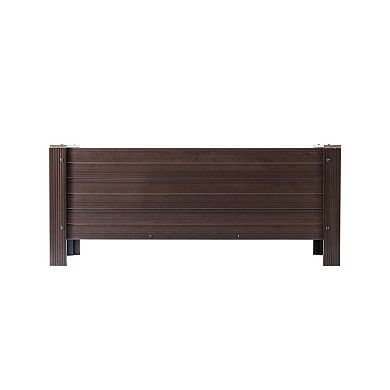New Age Garden® 48" ECOFLEX Rectangular Planter, Walnut