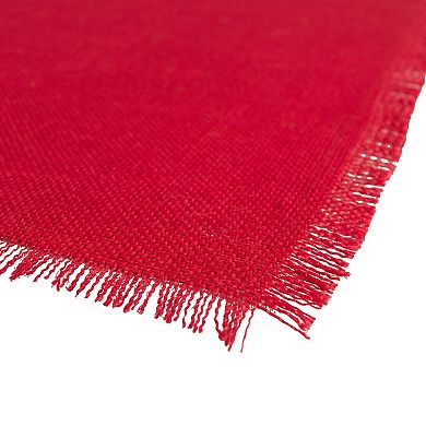 DII Tango Red Jute Placemat Set/6