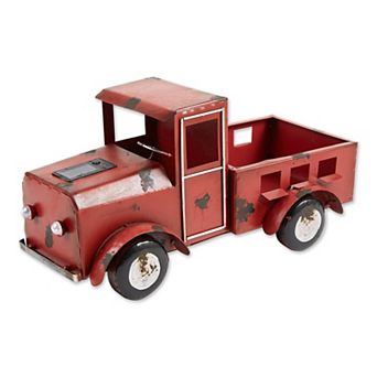 Zingz Home Red Truck Solar Light Planter