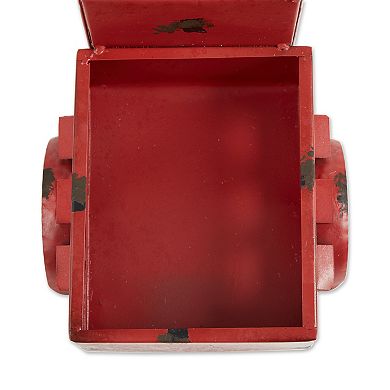 Zingz Home Red Truck Solar Light Planter